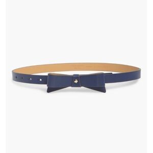 Kate Spade Navy Blue Bow Belt
